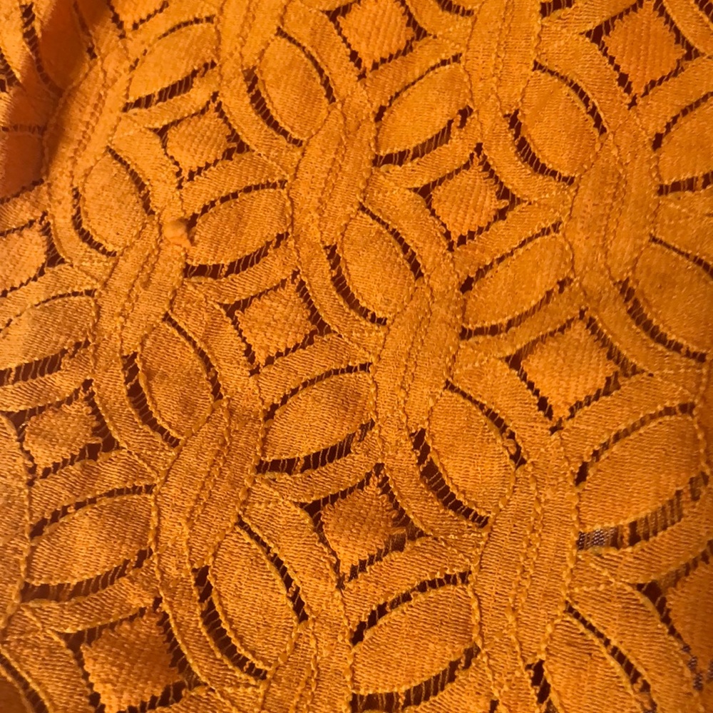NWT🔥🎁Mustard Lace 3/4 Sleeve Sweater - Picture 6 of 7